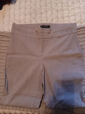 Talbots striped Pants in blue and cream